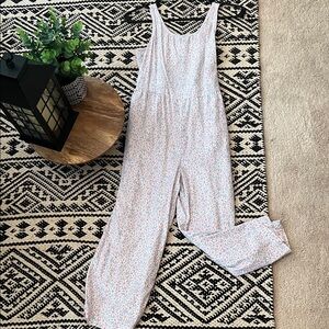 Cat & Jack Floral Blue and Pink Jumpsuit